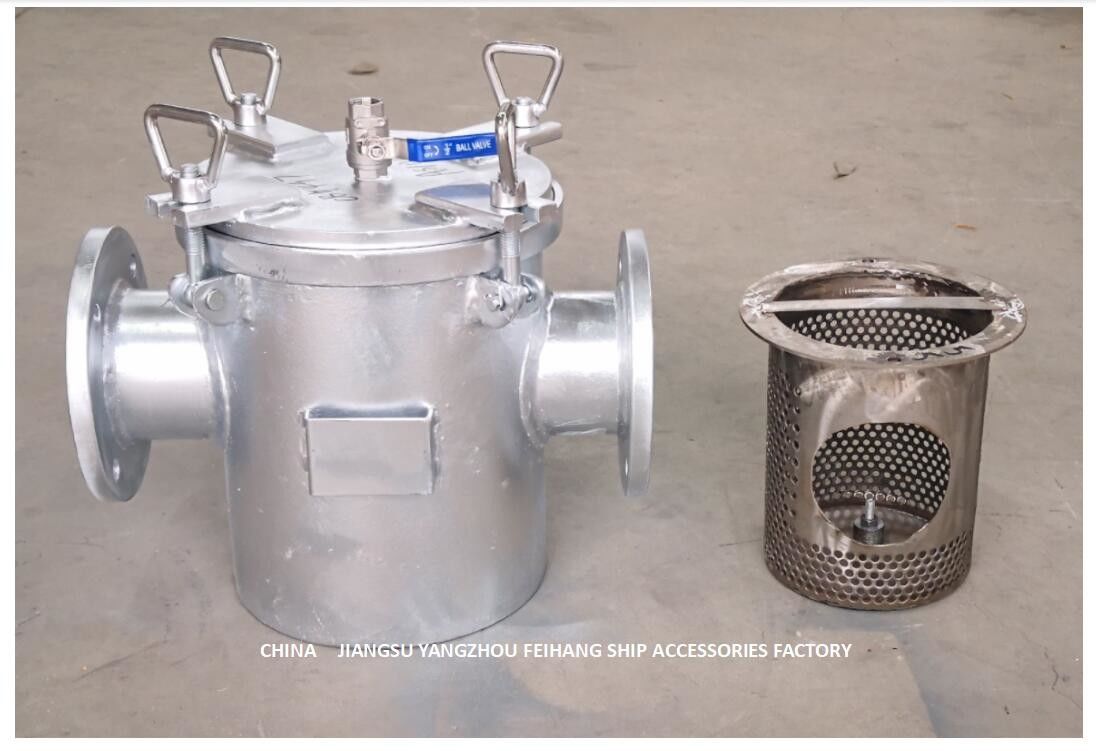 AS100 CB/T497-2012のストレート型の粗い浄水器、バルク海水ポンプ入口のための海水フィルター