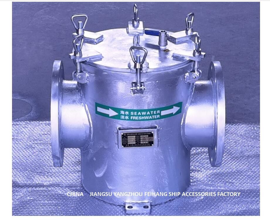 海洋の主要な海の浄水器A250 CB/T497ボディ炭素鋼のHot-Dip電流を通されたろ過材のステンレス鋼