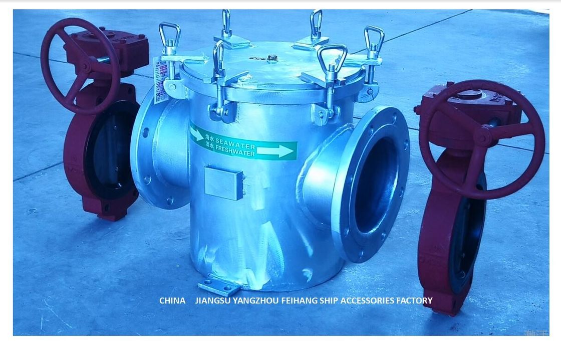 海洋の主要な海の浄水器A250 CB/T497ボディ炭素鋼のHot-Dip電流を通されたろ過材のステンレス鋼