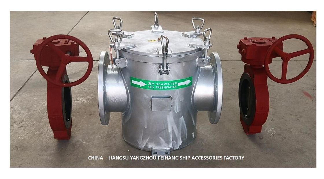 海洋の主要な海の浄水器A250 CB/T497ボディ炭素鋼のHot-Dip電流を通されたろ過材のステンレス鋼