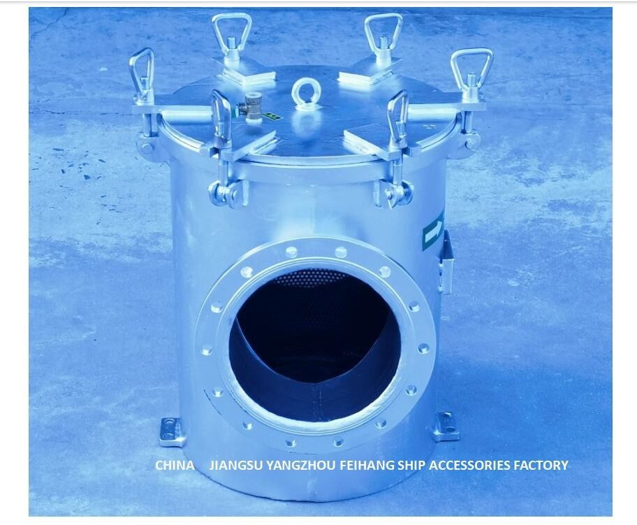 補助海水ポンプ入口の炭素鋼のための直角のタイプ海水フィルターBRS250 CBM1061-81は電流を通した