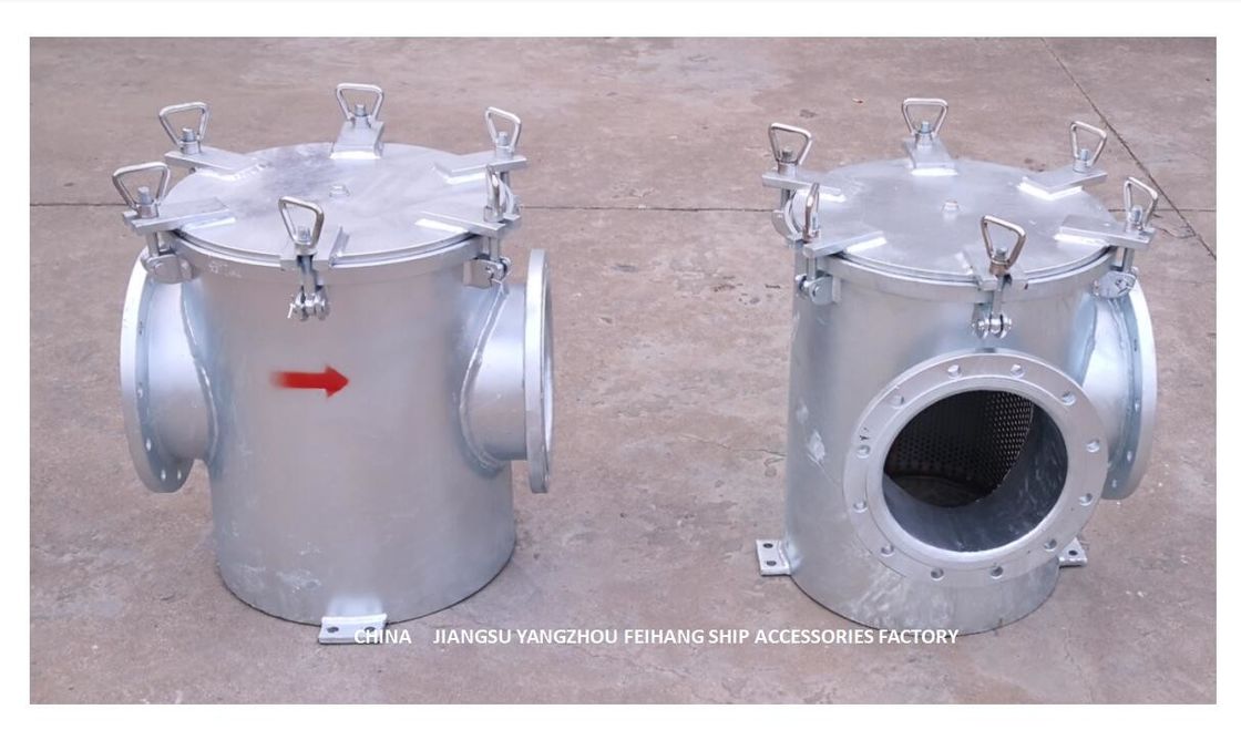 主要な海水フィルター主要な海水フィルターAS250 CB/T497-94炭素鋼の熱いすくい電流を通されたボディ