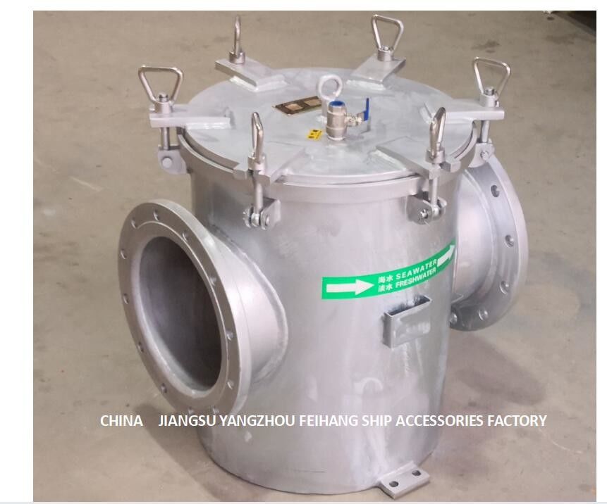 炭素鋼は海水フィルターAS300 CB/T497炭素鋼に電流を通した吸引の粗い浄水器に電流を通した