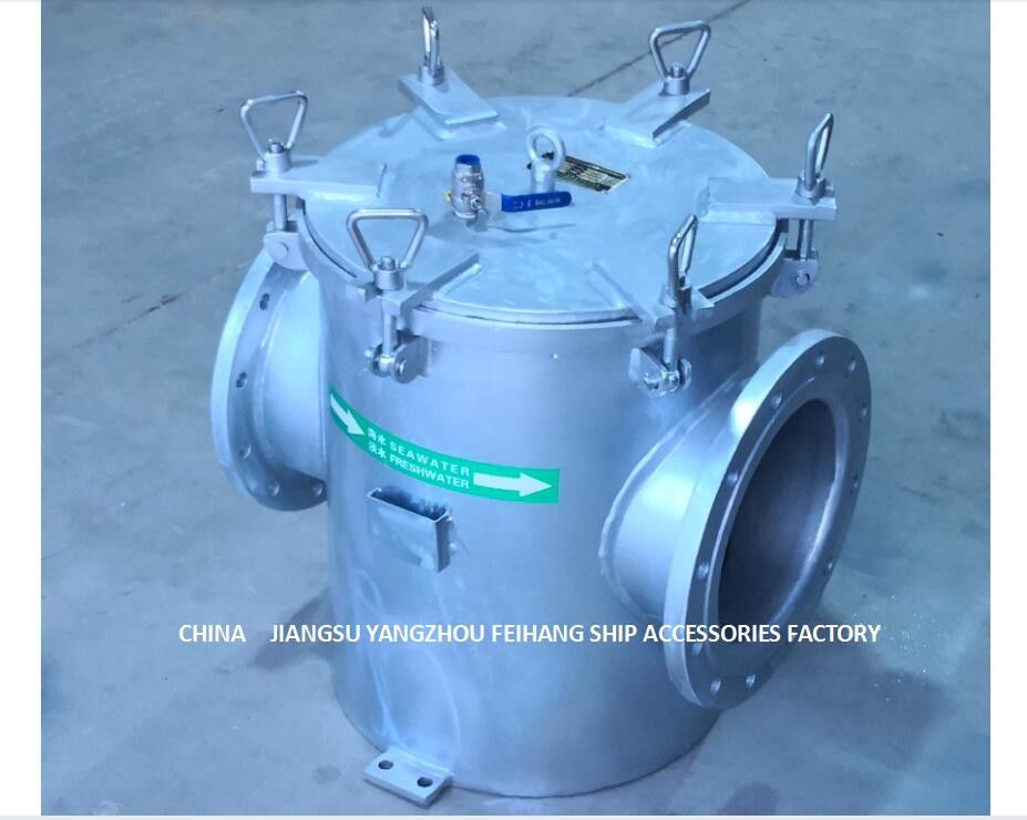 炭素鋼は海水フィルターAS300 CB/T497炭素鋼に電流を通した吸引の粗い浄水器に電流を通した