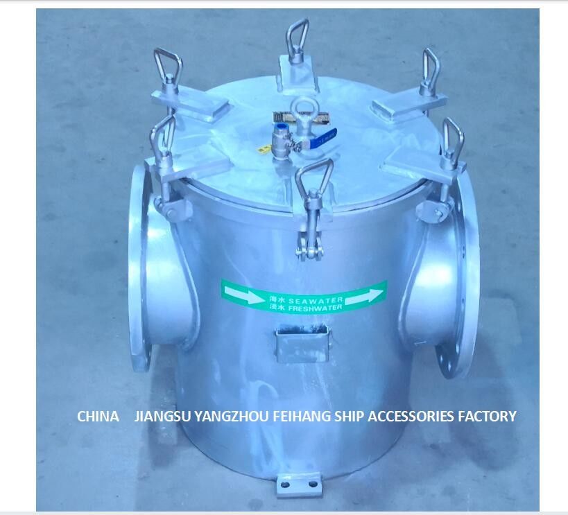 炭素鋼は海水フィルターAS300 CB/T497炭素鋼に電流を通した吸引の粗い浄水器に電流を通した
