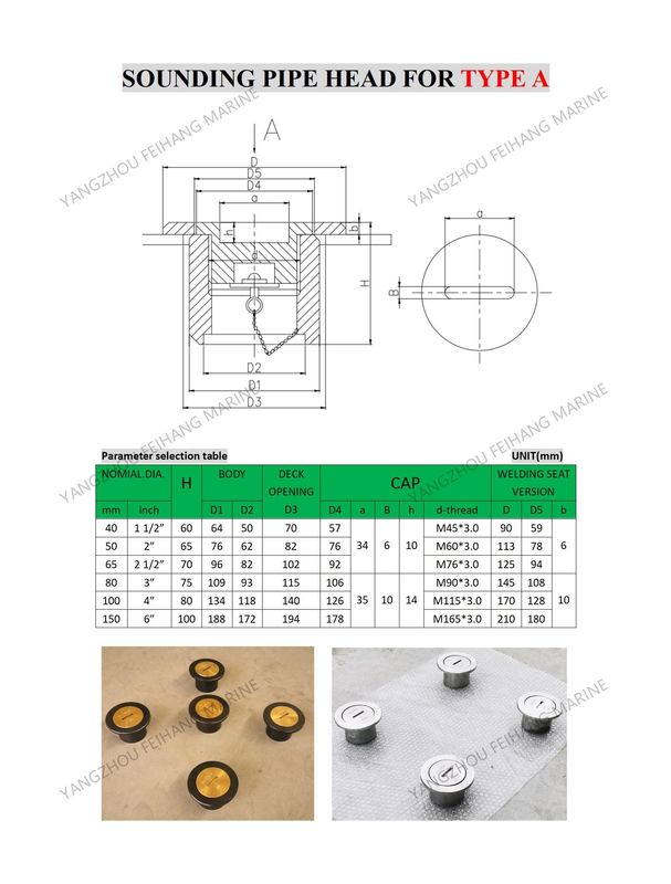 ソーディングパイプヘッドタイプA65 Cb/T3778 ソーディング注射ヘッドボディ 鋳造鋼 キャップ 青銅