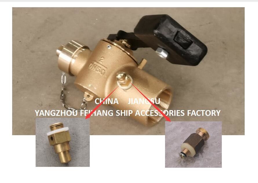 DN6 春装自閉気口弁 材料 ブロンズ/ブラス 接続形 ロープ付き接続