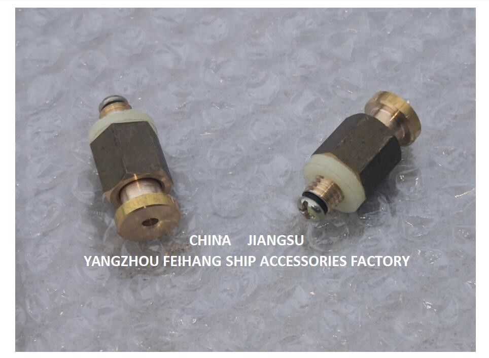 DN6 春装自閉気口弁 材料 ブロンズ/ブラス 接続形 ロープ付き接続