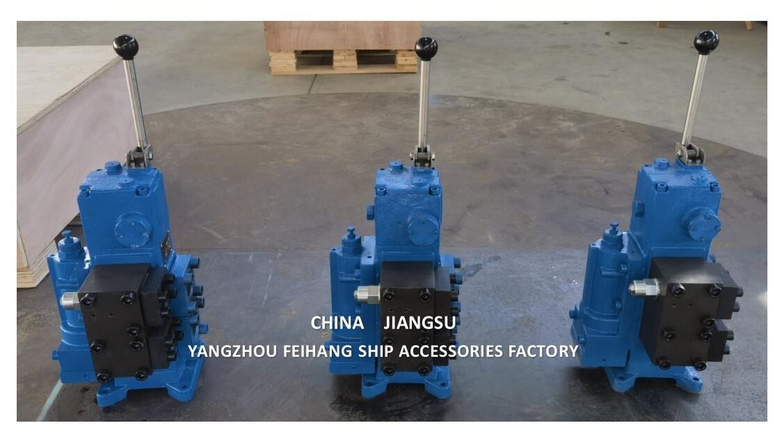 35sfre-Mo32bp-H4 ウィンチ制御ブロック制御バルブ 船舶流量のためのバランスバルブ付き風車 280l/min 圧力 21mpa
