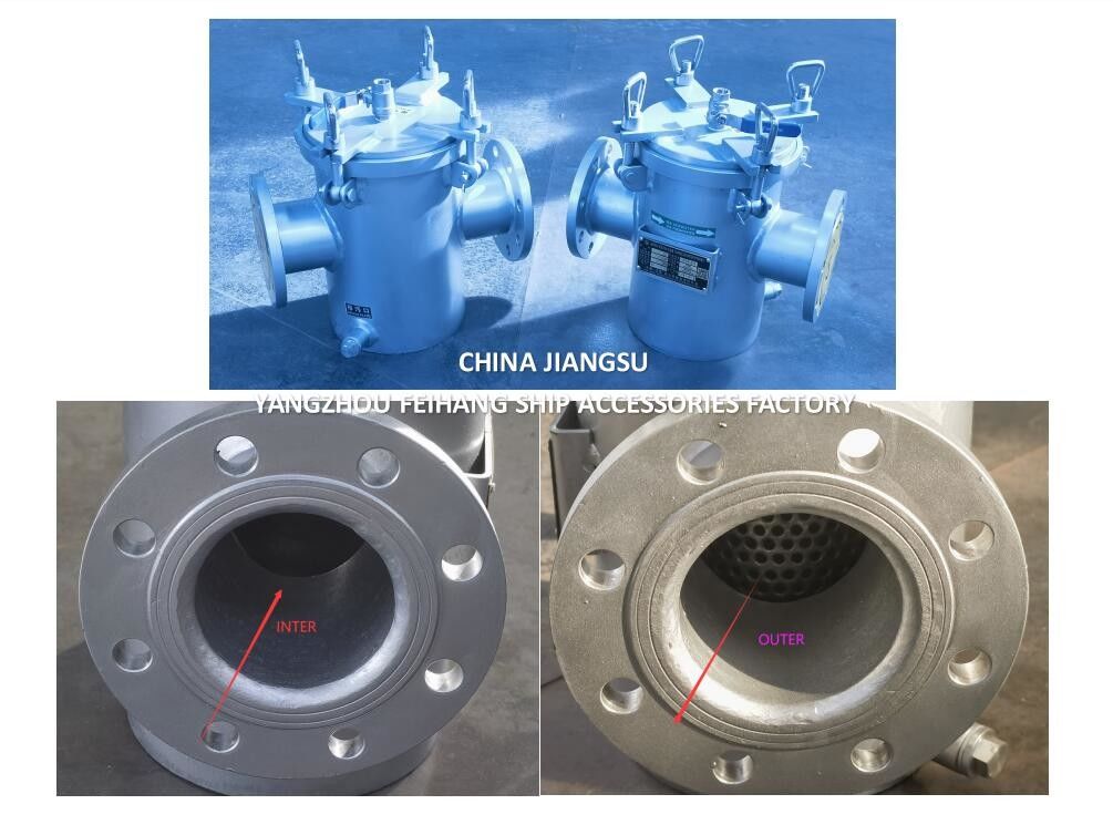 AS80 CB/T497 ステンレススチール海水フィルター - 海洋単一の海水フィルターモデル