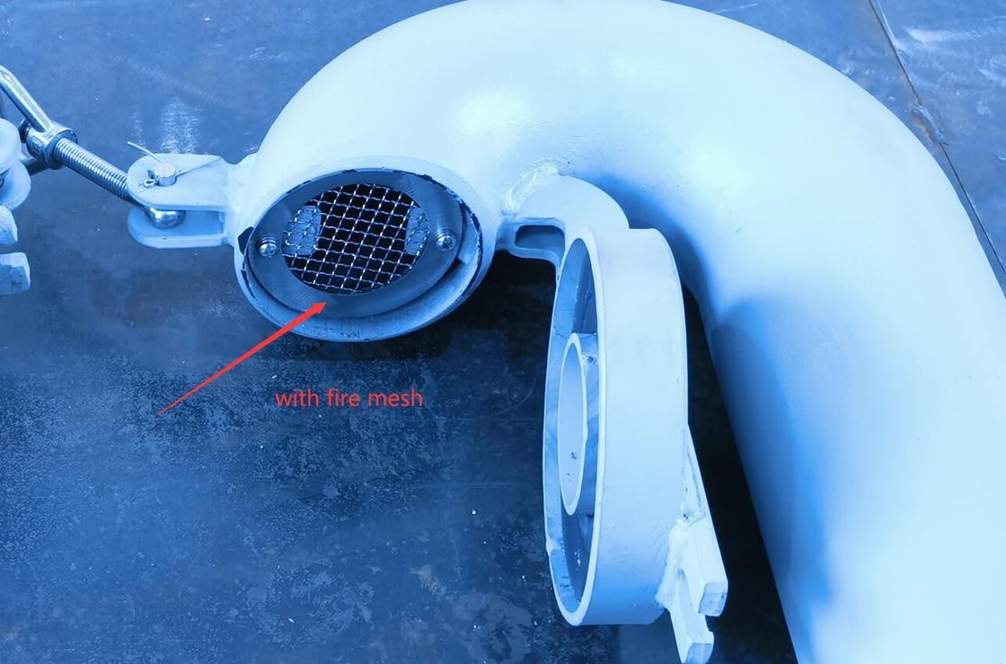 ガチョウ首換気口 直径100mm 丸いタイプ フラップバルブ付き (ガチョウ首は閉められる)