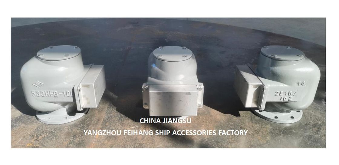 バラストタンク空気出口ヘッドとバラスト空気パイプヘッド モデル 533HFB-100A 鋳鉄体 ステンレス鋼浮気