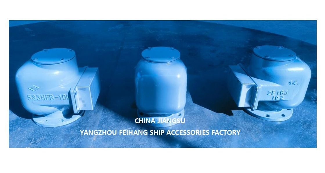 バラストタンク空気出口ヘッドとバラスト空気パイプヘッド モデル 533HFB-100A 鋳鉄体 ステンレス鋼浮気