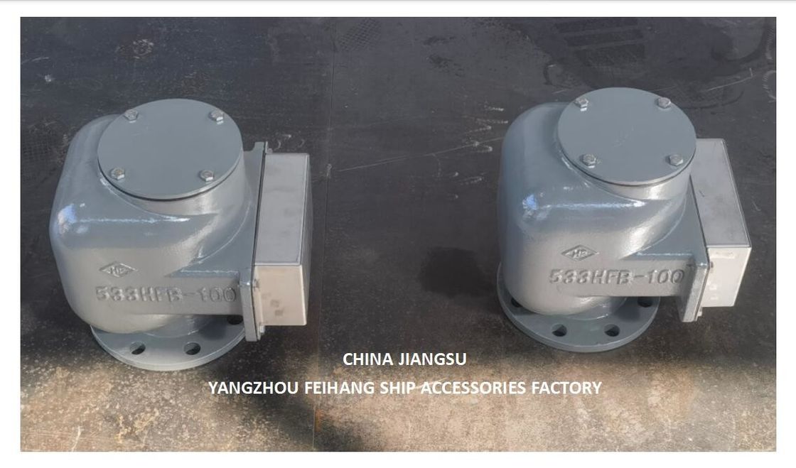 バラストタンク空気出口ヘッドとバラスト空気パイプヘッド モデル 533HFB-100A 鋳鉄体 ステンレス鋼浮気