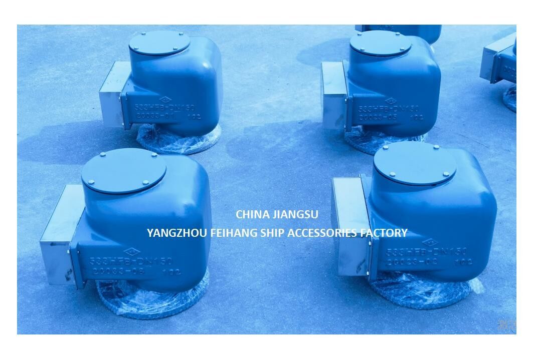 BILGE OIL W. T. 空気換気口 NO.533HFB-150A 海上空気パイプヘッド ボディ ステンレス鋼の浮気と鋳鉄