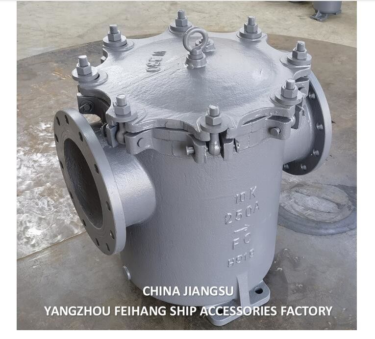 JIS F7121 海洋缶水フィルター 10K-250A & 鋳鉄缶水ストレナー IMPA 872011 10K-250A