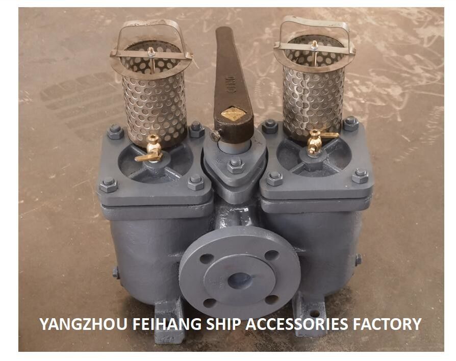 AS40 CB/T425 の技術パラメータ表 デュプレックス オイルフィルター ダブル オイル ストレナー フィルター要素付き鋳鉄体