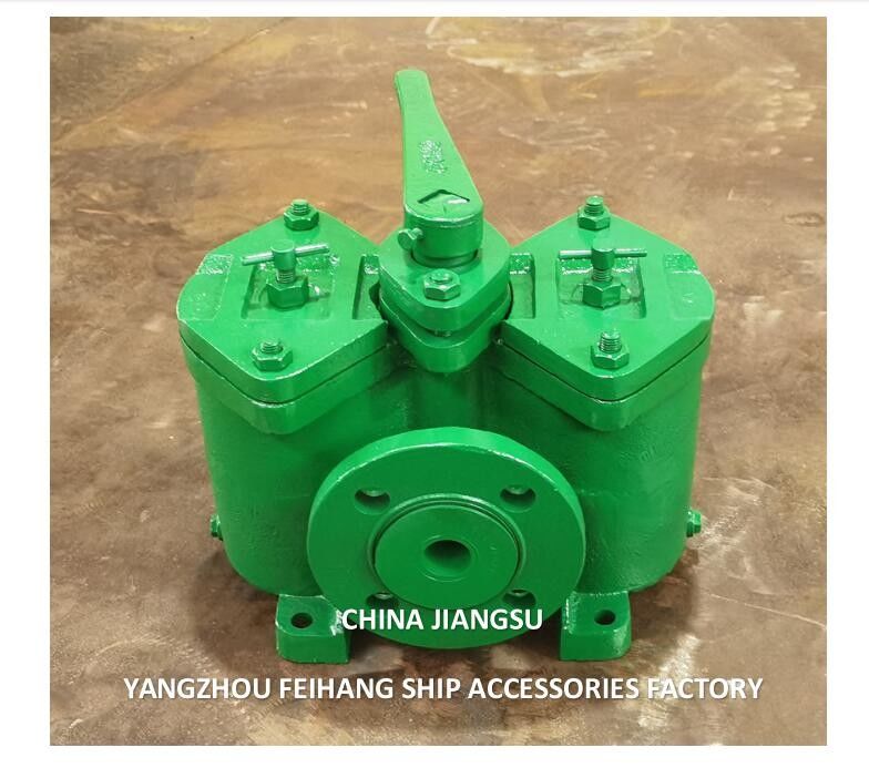 フィルター要素を含むデュプレックス燃料フィルター AS32 CB/T425 フレンジからフレンジへ -195mm フレンジ OD 120 フレンジ PCD-90m