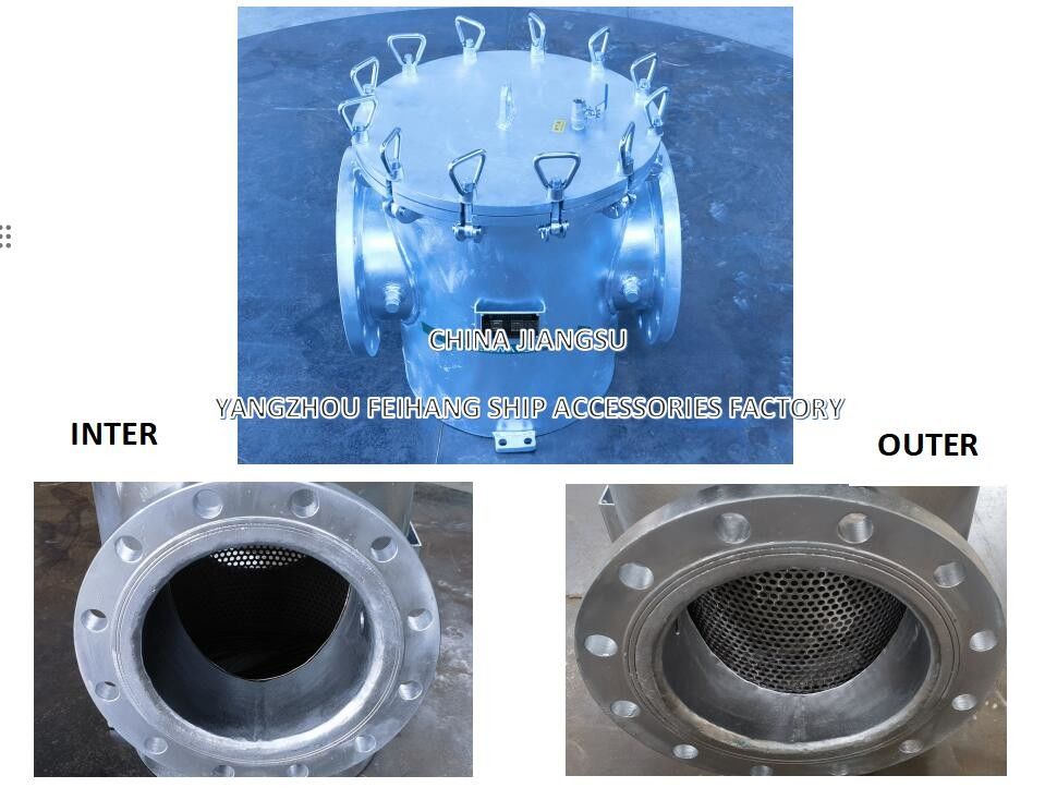 単一の海水フィルター - 海水冷却システムのための単一の粗水フィルター AS250 CB/T497-1994