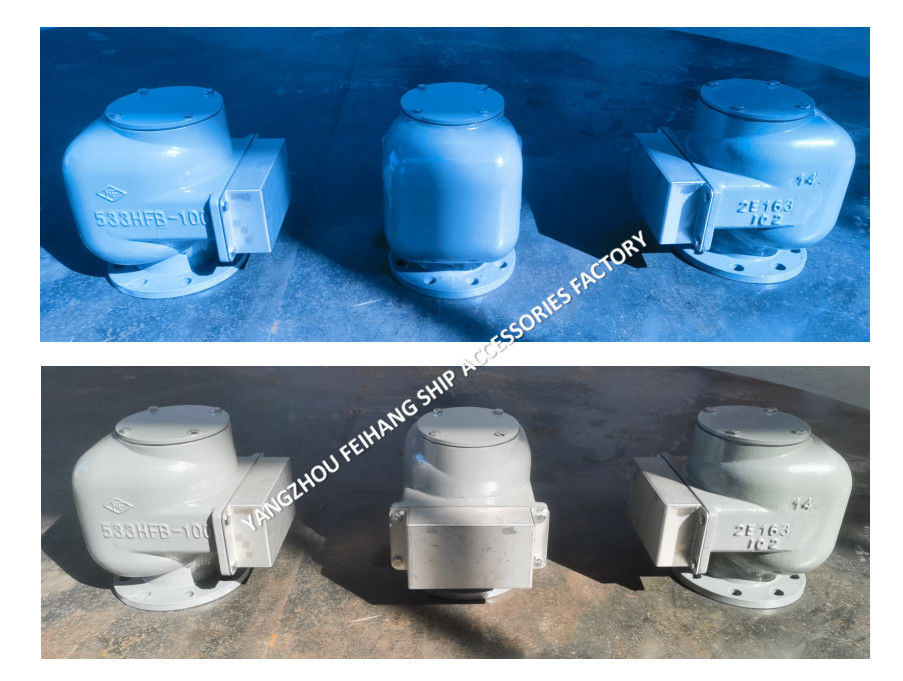 533HFB-100A 水タンクの空気管頭 & 533HFO-100A 油タンクの空気管頭