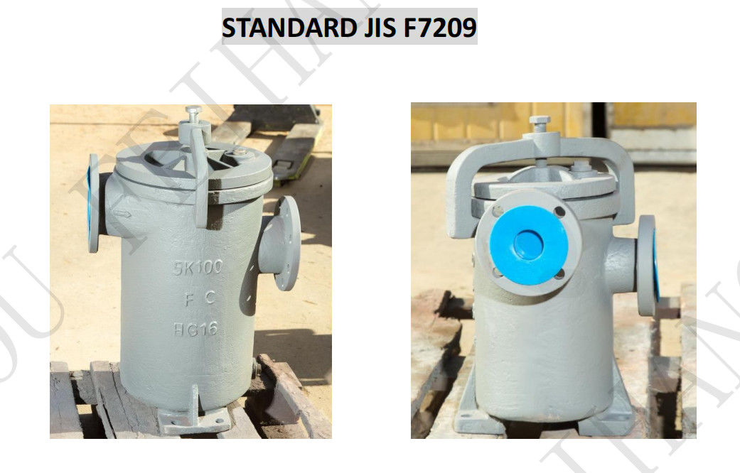 JIS F7209 シングルオイルフィルター 5K-100A ボディ - 鋳鉄とフィルター - ステンレス鋼