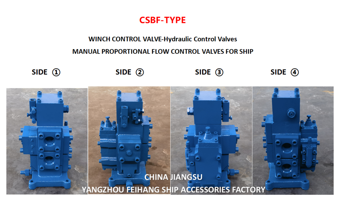 Pc Control Valves Model CSBF-G32 For Series Hydraulic Circuits MANUAL PROPORTIONAL FLOW CONTROL VALVES FOR SHIPS