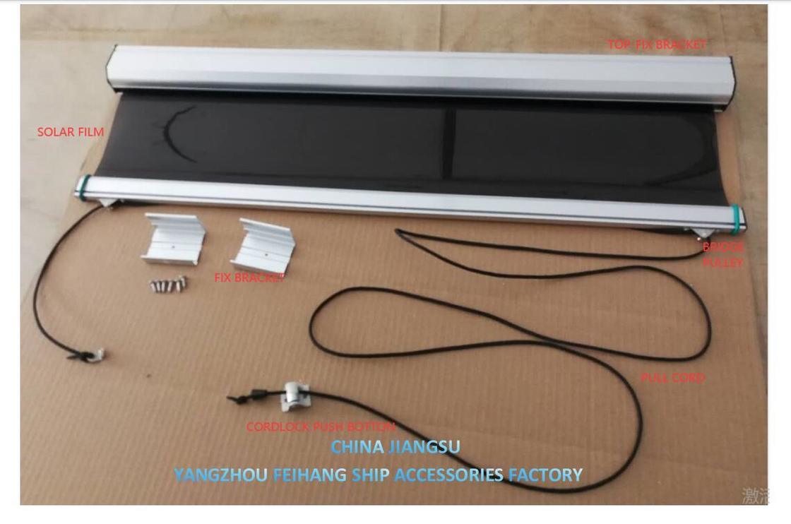 sunshading curtain for shipbuilding sunshade shade sunscreens for ships Frame Material Alum-Alloy Films Color GOLD,SILVER,GREY,BRONZE