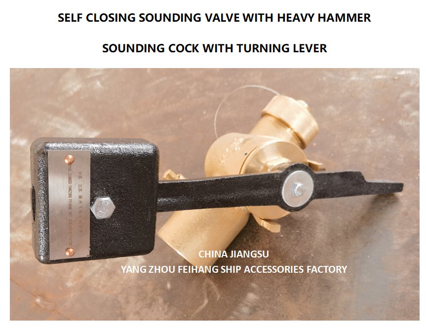 FH-40A CB/T3778-99 SOUNDING COCK WITH TURNING LEVER  PN2.5 Material - Copper  with BSP internal thread end and 360° rotating rod