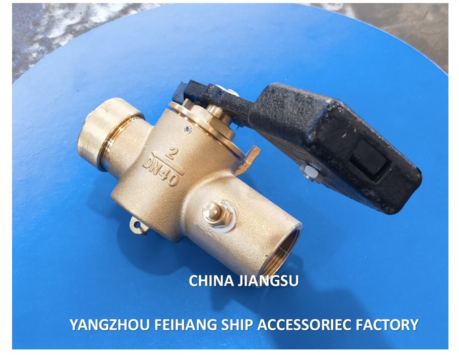 自己閉鎖式サンプリングパイプコック FH-40A CB/T3778 自己閉鎖式サンプリングパイプバルブ パイプ PN2.5 材質 - 銅 BSP内ネジ端および360°回転ロッド付き