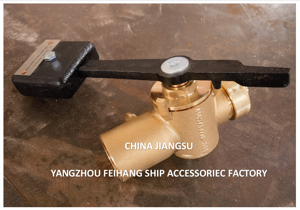 FH-40A CB/T3778-99 SOUNDING COCK WITH TURNING LEVER  PN2.5 Material - Copper  with BSP internal thread end and 360° rotating rod