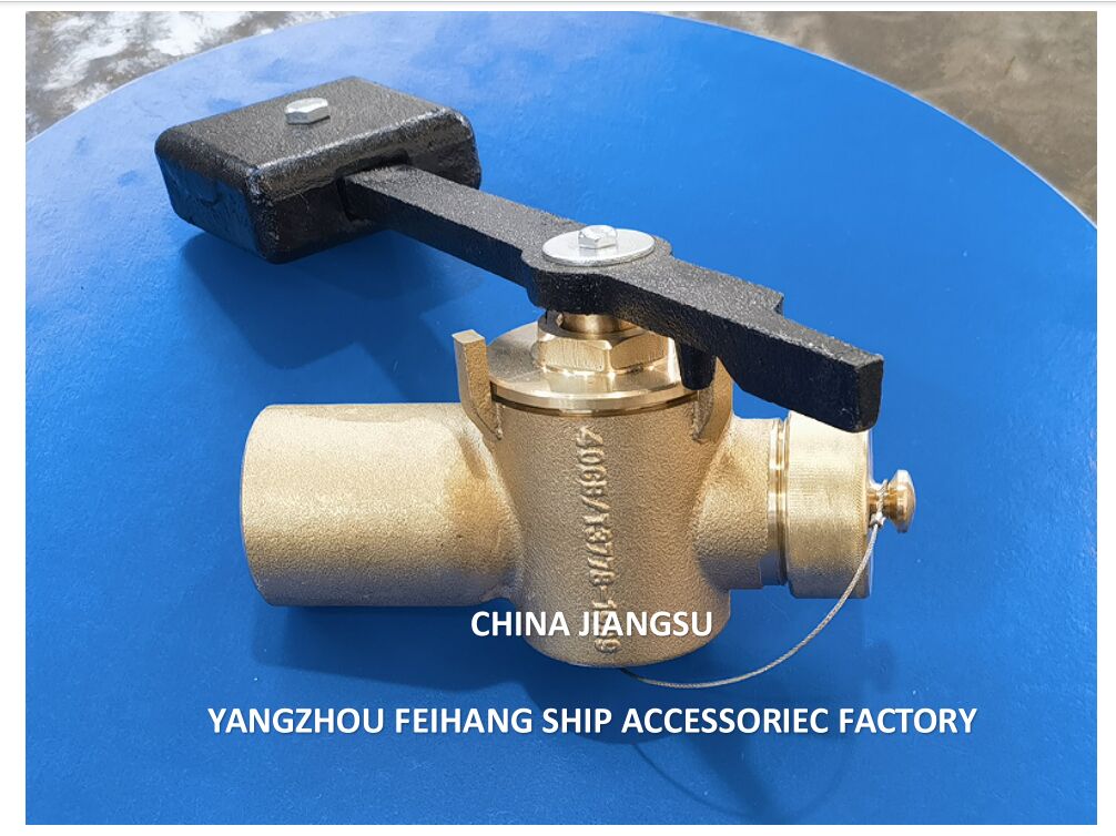 FH-40A CB/T3778 鉛黄銅製 自動閉鎖式 360度 試験弁付き BSP 鉛黄銅製 自動閉鎖式 サウンディングバルブ パイプ PN2.5 材質 - 銅 BSP内ネジ端部 360度回転ロッド付き