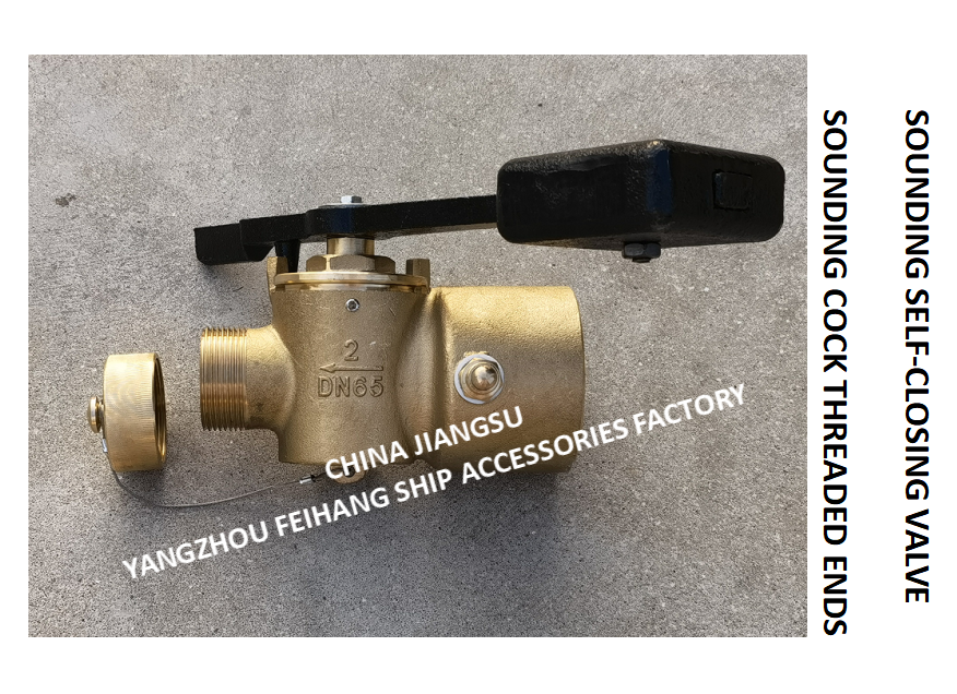 Bronze Self-Closing Depth Valve Fh-65a Cb/T3778-99 Sounder With Bsp Internal Thread End And 360° Rotating Rod.