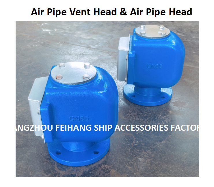 エアパイプベントヘッド FH-65A フランジ（4穴） 直径155mm PCD130mm 鋳鉄ボディ、ステンレス製フロート、ステンレス製防火メッシュ