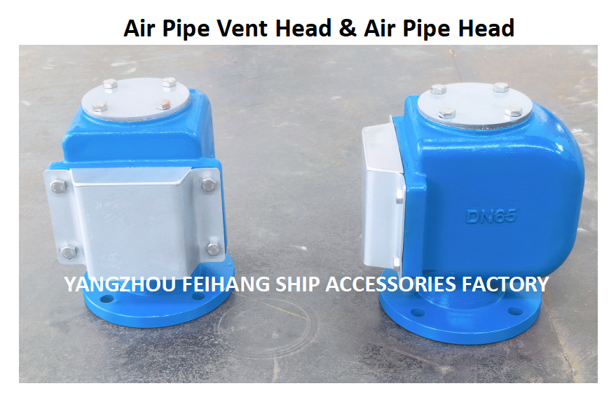 エアパイプベントヘッド FH-65A フランジ（4穴） 直径155mm PCD130mm 鋳鉄ボディ、ステンレス製フロート、ステンレス製防火メッシュ