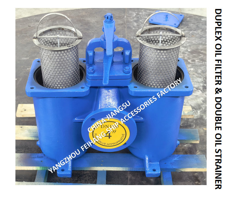 Marine Duplex Oil Strainers FH16100 CBT425& Double Oil Filter Model-FH-AS100 CBT425，PN1,OD-220mm，PCD-180mm,Bolt-8-18mm