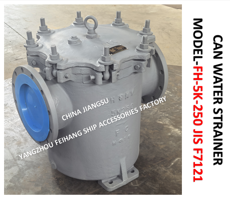 CAN WATER STRAINER JIS F7121 FH-5K-250A BRAND-FEIHANG BODY - CAST IRON FILTER CARTRIDGE - STAINLESS STEEL