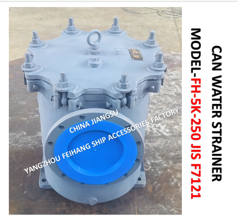 CAN WATER STRAINER JIS F7121 FH-5K-250A BRAND-FEIHANG BODY - CAST IRON FILTER CARTRIDGE - STAINLESS STEEL