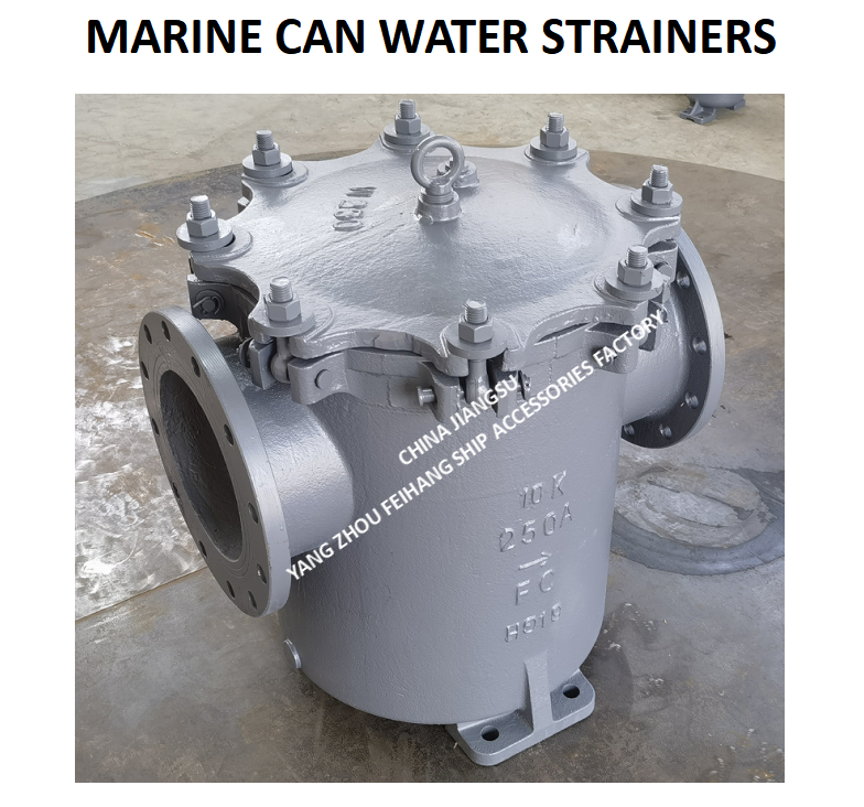 IMPA872011-MARINE CAN WATER FILTERS JIS F7121 FH-10K-250A BRAND-FEIHANG BODY - CAST IRON FILTER CARTRIDGE - STAINLESS STEEL