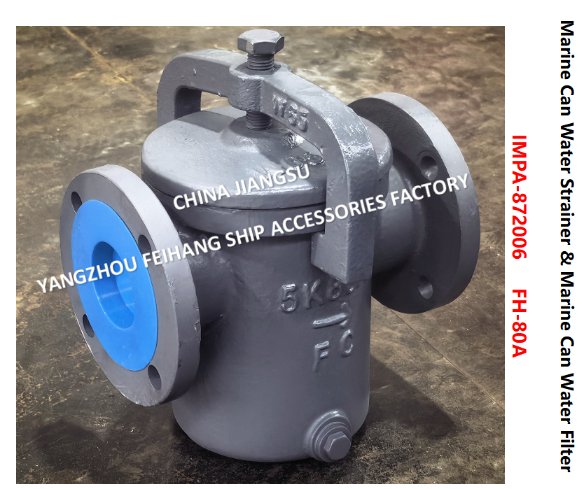 JIS F7121 Can Water Strainer  FH-5K-80A  & Can Water Filter FH-10K-80A Cast iron body, stainless steel filter element